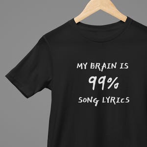 Song Lyrics shirt, Music lover shirt, Retro shirt, Music shirt, 70s shirt, 80s shirt, 90s shirt, Unisex Jersey Short Sleeve Tee