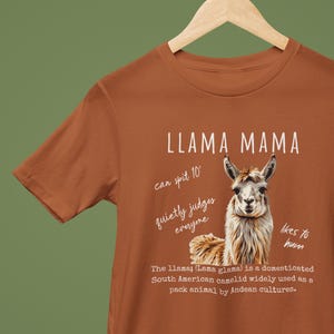 Llama Mama shirt, Llama Mom, Llama shirt, Llama Lover shirt, Camelid shirt, Unisex Jersey Short Sleeve Tee