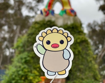 Waving Sun God Sticker
