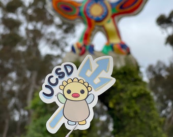Sun God & Trident Sticker