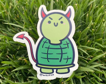 Devil Turtlee Sticker