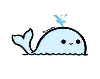 Wally the Whale Sticker