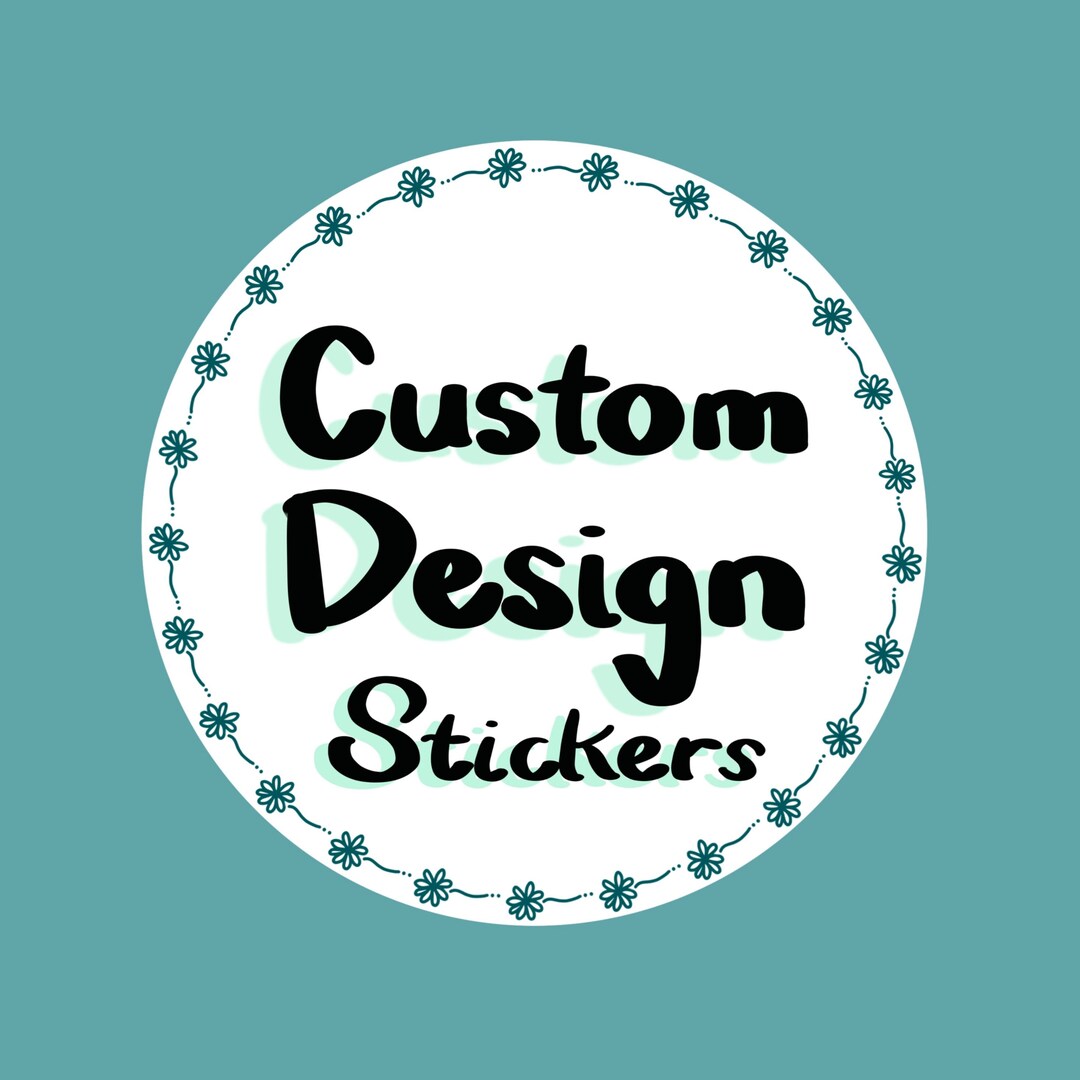 Custom Designed Stickers + PDF - Etsy