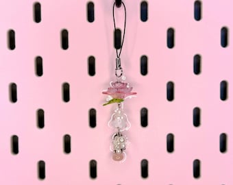 Handmade Phone Charm - Lotus Flower