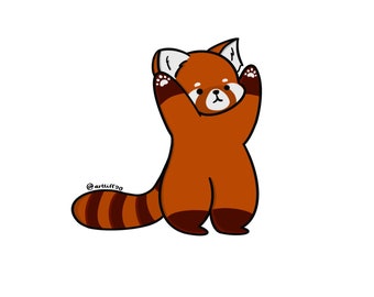 Pomu the Red Panda Sticker