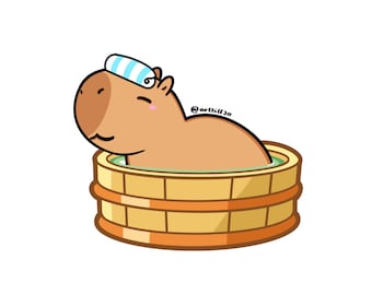 Bathing Gorty Sticker