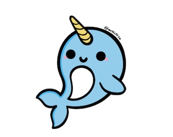 Narry the Narwhal Sticker