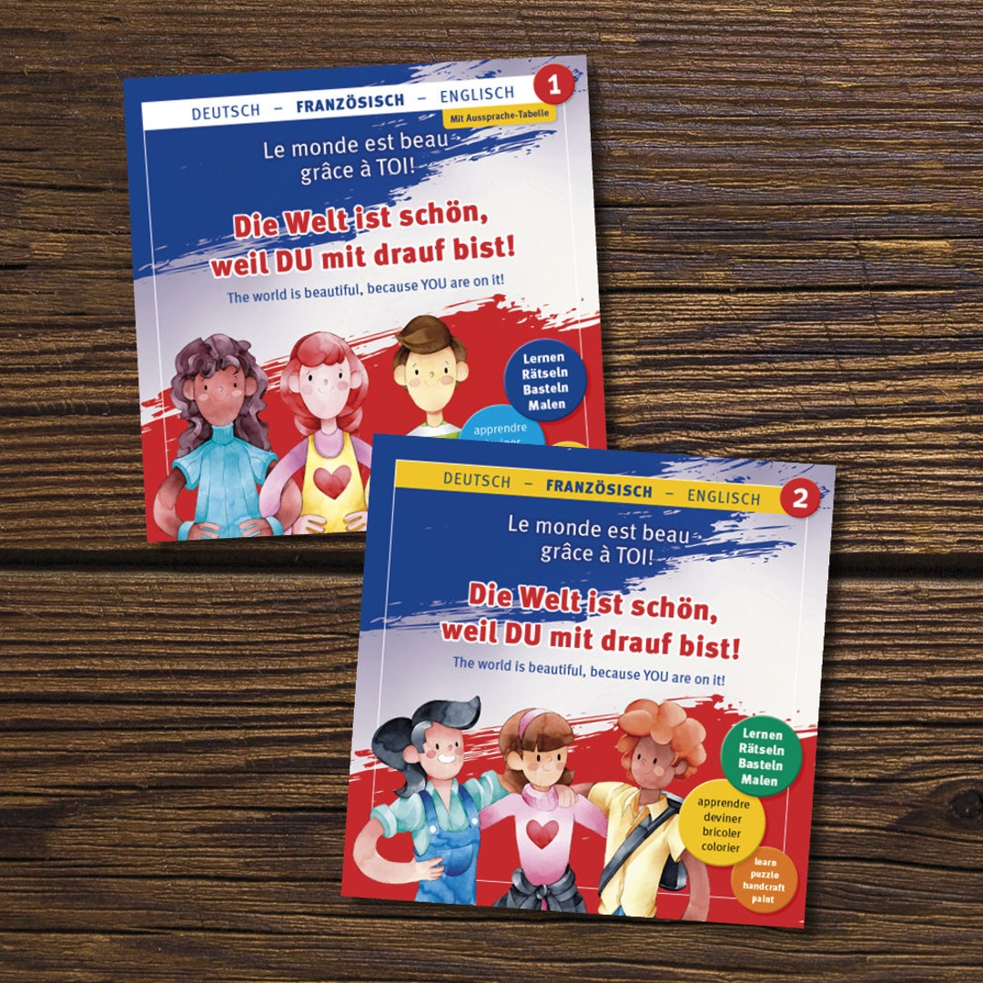Multilingual Children's Books German French English Etsy