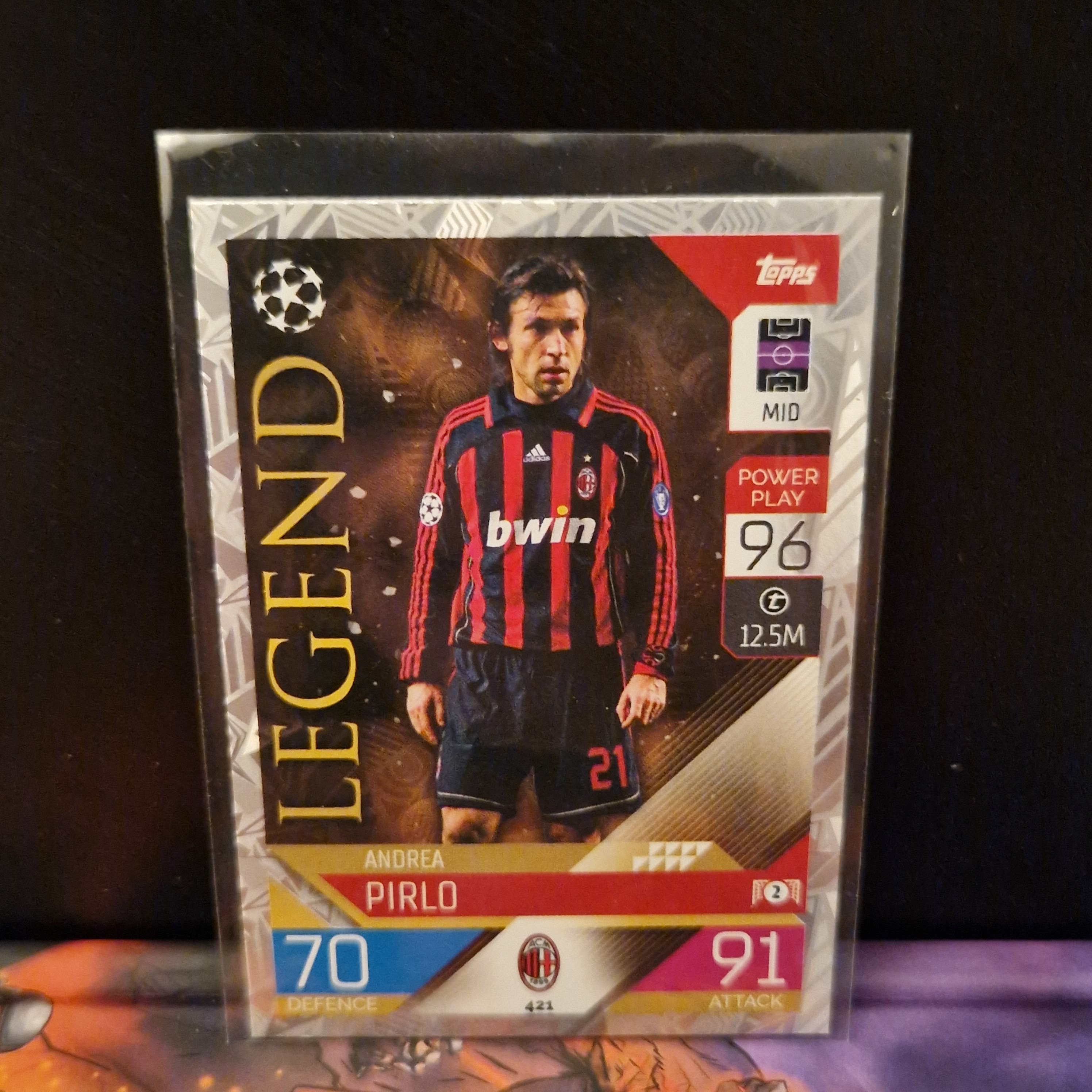 panini adrenalyn xl premier league 2022/23 4 x legend cards pictured