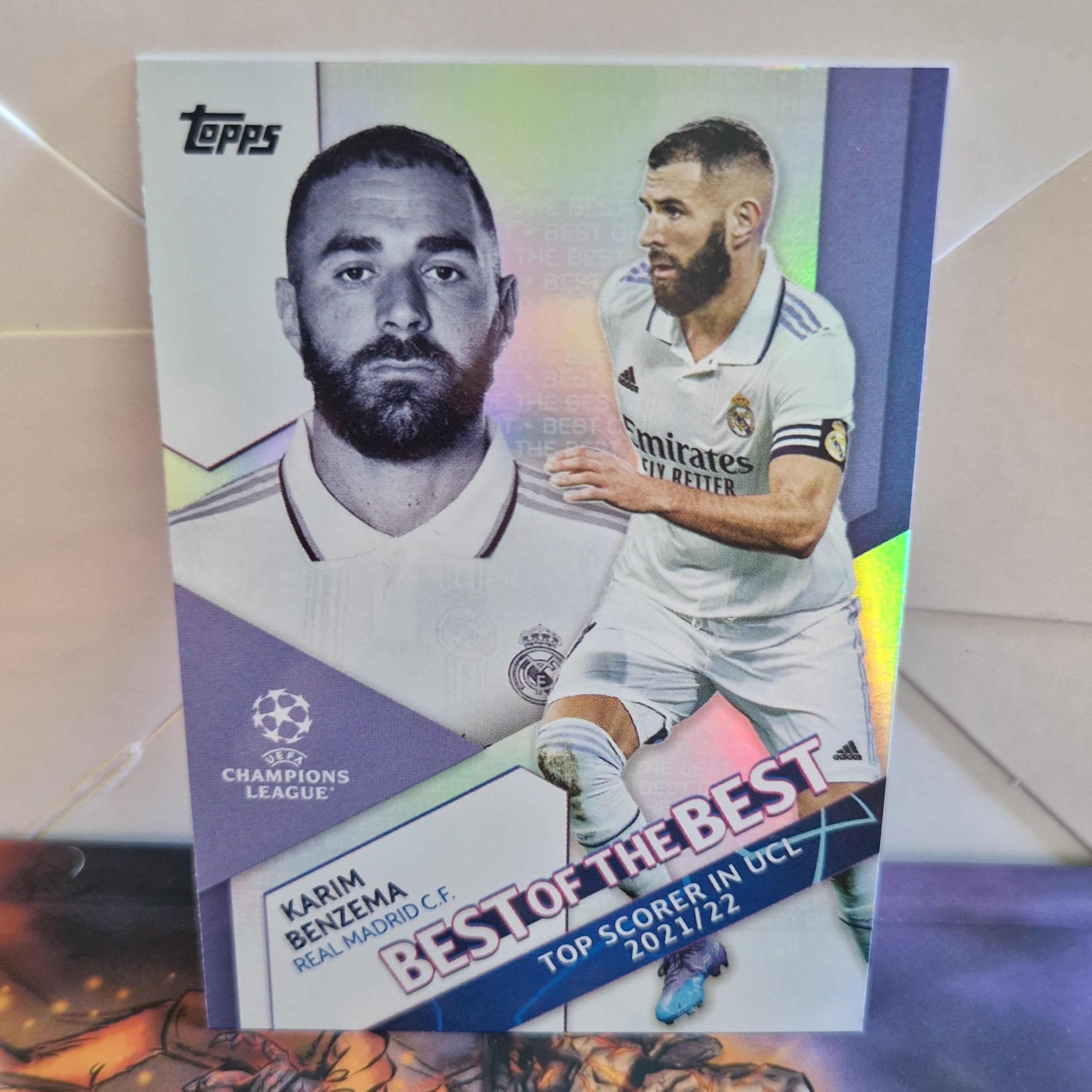 Karim Benzema Insert Best of the Best 2022-23 Topps UEFA Club - Etsy