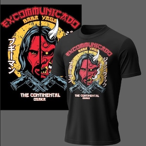 Excommunicado John Wick Shirt: Baba Yaga Graphic Tee - Movie Fan Gift
