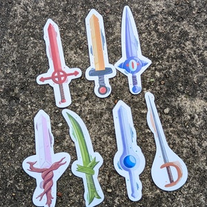 Time for adventure! Finn's swords sticker pack