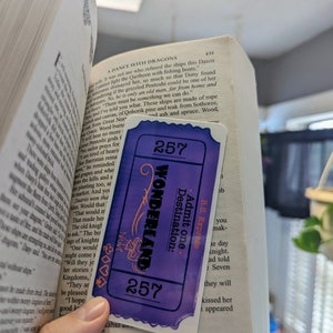 B.S. express 'Wonderland' admit one BOOKMARK /place holder