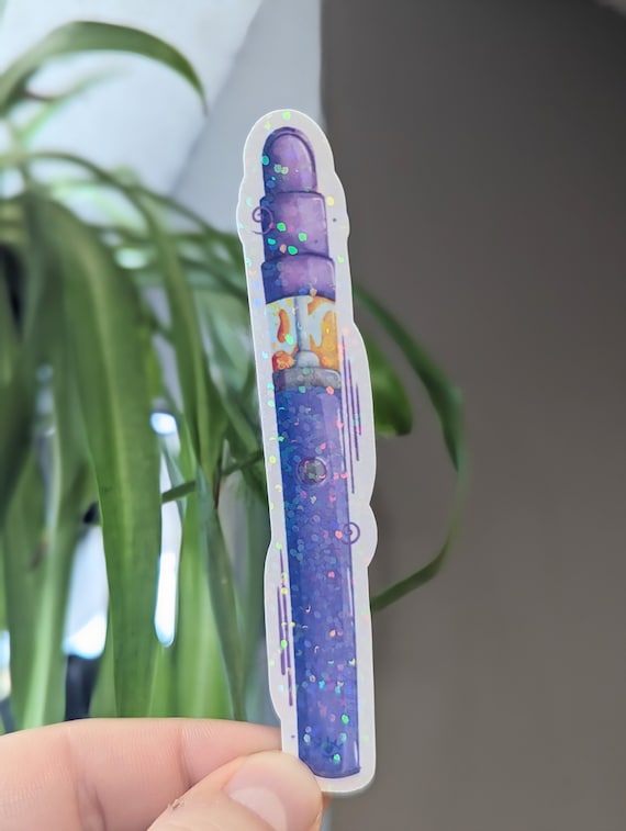 Ben's Magic Pens: Purple Penjamin Holographic Vinyl Sticker