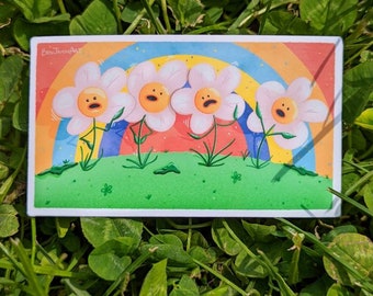 Chatty flowers vinyl sticker