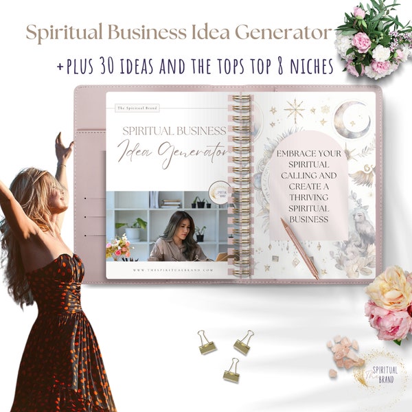 Business Ideas Generator For Spiritual Businesses | Reiki | Crystals | Find Your Unique Business Idea | 30 Business Ideas Plus 8 Top Niches