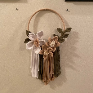 Handmade Macrame Flower Wreath