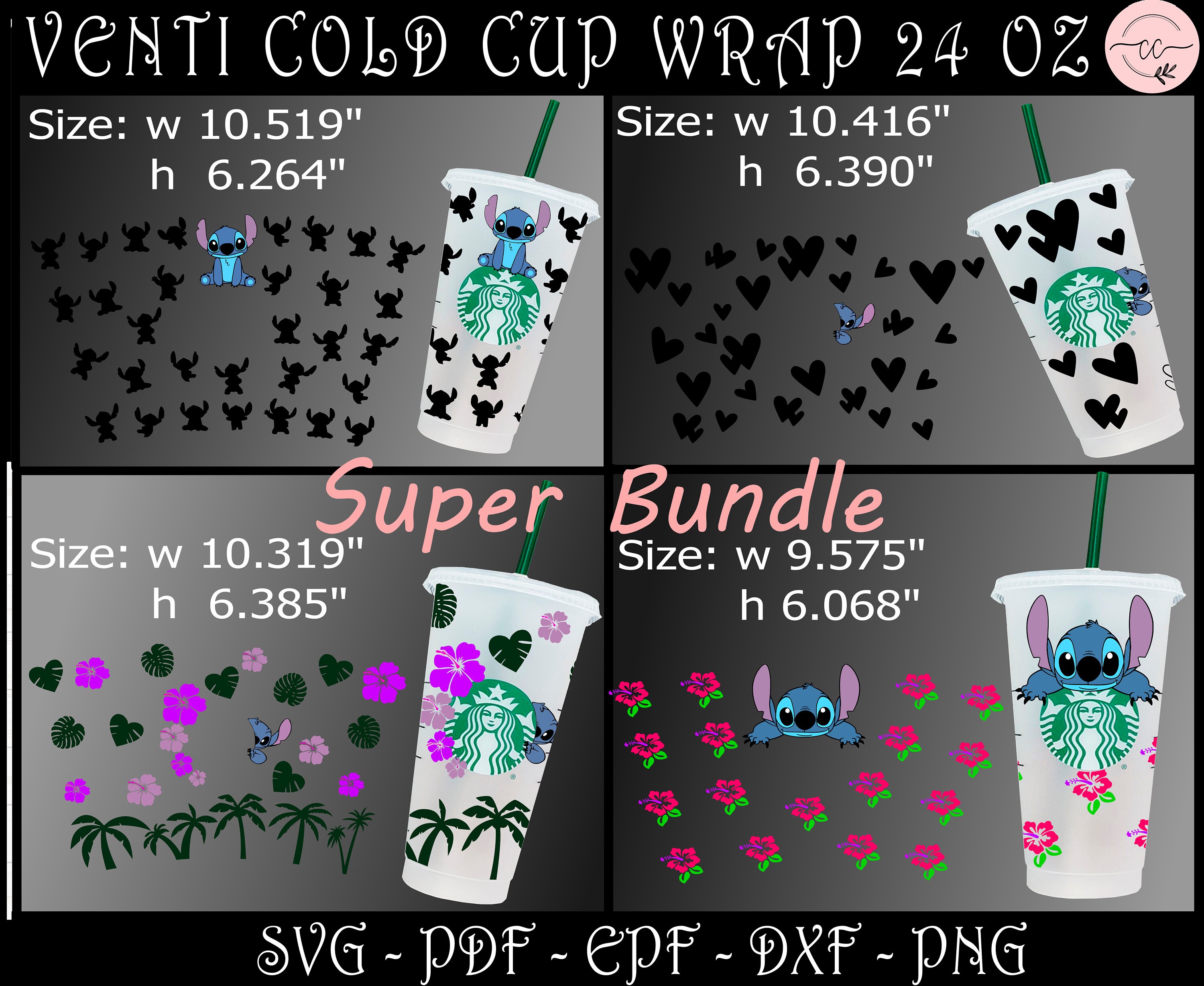 Bundle Stitch Wrap Svg Stitch Svg Full Wrap for Starbucks - Etsy