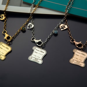 Personalisierte Hundekette Halsband, Silber Haustiere Halsband, Katzenhalsband, Geschenk für Haustiermütter, personalisiertes Haustiergeschenk, Geschenke für den Muttertag