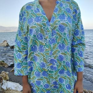 Strand tuniek katoen Etsy Nederland