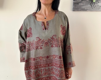 Yak wool tunic,gifts for her, wool tunic