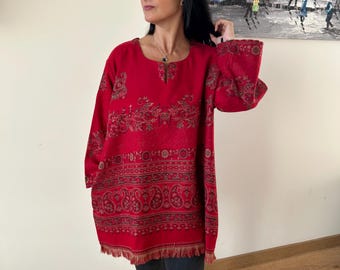 Yak wool tunic,gifts for her, wool tunic