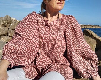 cotton tunic,gifts for her,resort wear,summer tunic,mother's day gift,mom Postpartum gift,boho tunic,
