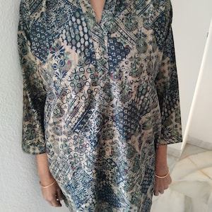 Baumwolle Tunika, Geschenke für sie,Resort Wear, Loungewear, Sommer Top, indische Kurti,Boho Tunika,Tunika,Geschenke für sie,Mama Postpartum Geschenk,Beachwear,Boho