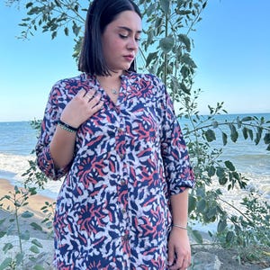cotton tunic,gifts for her,cotton tunic,tunica,cotton kurti,resort wear,boho tunic,mom postpartum gift,cotton cover up,Cotton shirt
