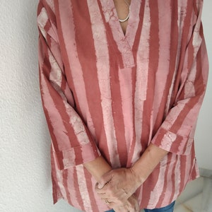 cotton tunic,resort wear,summer tunic, blockprint tunic,mother&#39;s day gift,mom postpartum gift,beachwear,swim cover up,boho tunic,natural top