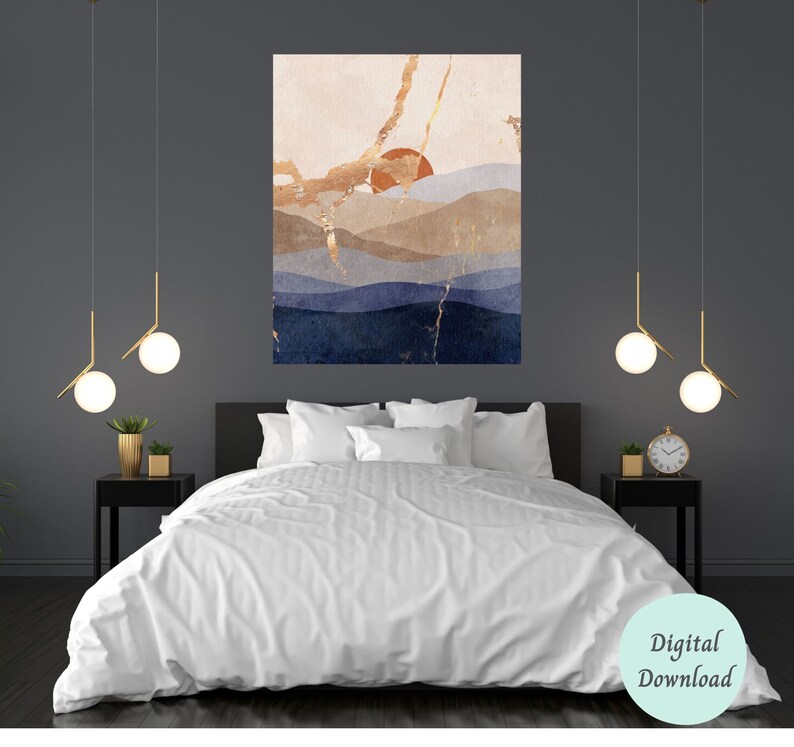 Modern Abstract Painting Print Instant Art Printable Wall - Etsy