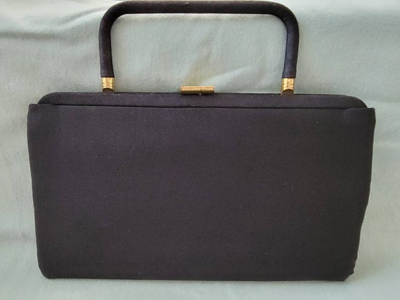 Black 1950's Admiral Clutch - image 1