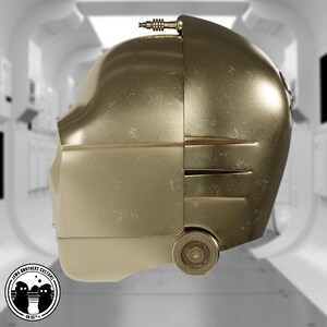 C3PO Helmet STL image 4