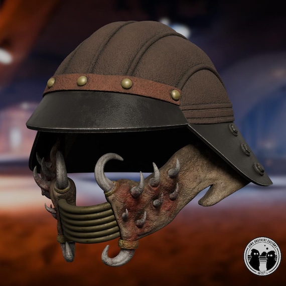Lando's Skiff Guard Helmet STL - Etsy