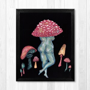 Mushroom Lady (Print)