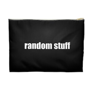 Saszetka na akcesoria Random Things - czarna