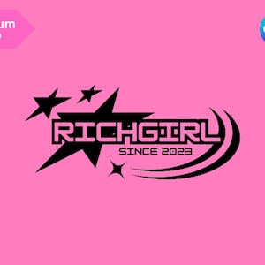 Beauty Logo, DIY Logo Design Vorlage, Retro Logo, Peitsche Logo, Haar Logo, Rosa Logo, Boutique Logo, Wimpern Logo, Vorgefertigtes Geschäftslogo, Y2K