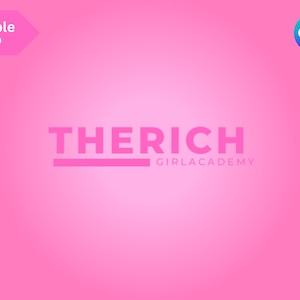May include: Pink and white logo design with the text "THERICH GIRLACADEMY" in a bold, sans-serif font.