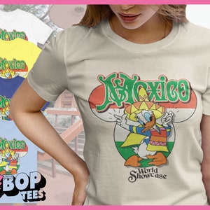 Vintage Style Epcot World Showcase Mexico Shirt Donald Around the World Vintage 80&#39;s Unisex T-Shirt
