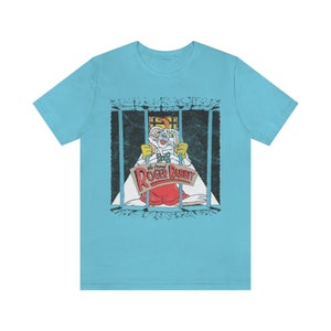 Roger Rabbit Shirt Vintage Style 1987 Unisex Tee Turquoise