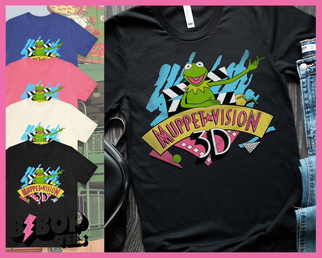 古着 90年代 フルーツオブザルーム FRUIT OF THE LOOM MUPPET VISION 3D マペットビジョン Kermit カーミット キャラクタープリントTシャツ USA製 レディースフリーサイズ ヴィンテージ /eaa237371 Muppet Vision 3D Vintage Style 80's Unisex Tee - Etsy