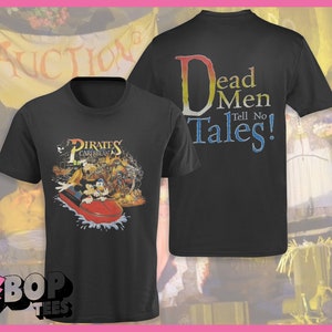 Pirates of the Caribbean Vintage 90&#39;s Double Print Unisex Tee
