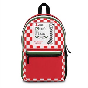 Little Nero&#39;s Home Alone Cheese Pizza Nice Tip Thanks Alot Full Size Backpack