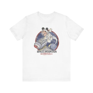 Space Mountain WDW Throwback Remake Mickey Astronaut Unisex Tee