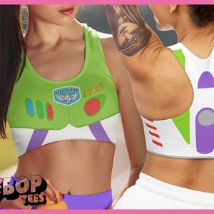 Buzz Lightyear Running Excercise Jogging Sports Bra