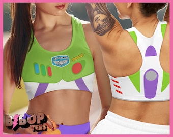 Buzz Lightyear Running Excercise Jogging Sports Bra