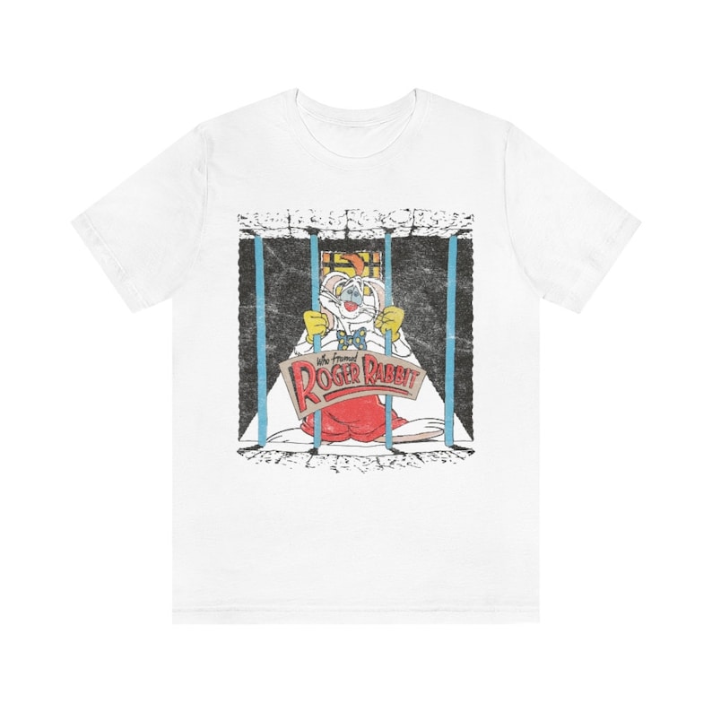 Roger Rabbit Shirt Vintage Style 1987 Unisex Tee White