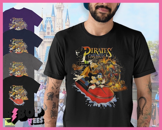 90s Walt Disney World Pirates Of The Caribbean Tie Dye Shirt
