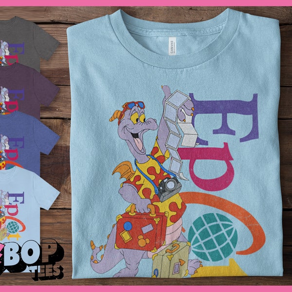 Figment Tourist Vintage Style Epcot 1985 Unisex Tee