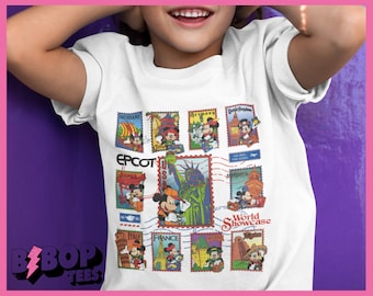 Toddler Epcot World Showcase Countries Vintage Style WDW Epcot Unisex Tee